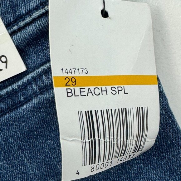 Chip & Pepper Bleach Washed Distressed Raw Hem Cut Off Denim Shorts Women's 29 - Picture 8 of 8